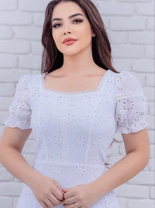 Women Dresses - White - View 3