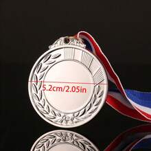 1PC Huy chương vàng có ruy băng Giải thưởng cho người chiến thắng Giải thưởng cho cuộc thi thể thao - Bạc - Xem 2