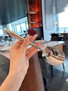 Stainless Steel Soup Ladle, Thickened Tablespoon For Buffet, Western Tableware,Kitchen,Christmas Gift