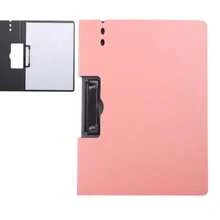 A4 Matte Texture Plastic Foldable Document Folder, A4 Matte Texture Multicolor Office Folder, A4 Board Document Folder Office Stationery - Pink - View 5