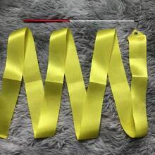 Cinta De Baile Con Mango Para Gimnasia Rítmica, Bastón Giratorio, Danza Artística, Espectáculos De Talentos - amarillo claro - Ver 1