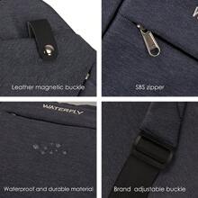 Men Crossbody Bags - Royal Blue - View 5