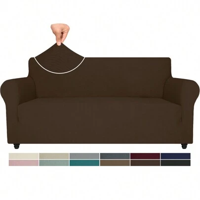 YSTYLE Sofa Cover 1/2/3/4 Seats With Armrests, Stretch Couch Cover, Heavyweight Winter Slipcover, Non-Slip Sofa Cover Washable