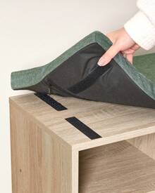 Hzuaneri Banco de sapatos, sapateira com assento, banco com espaço de armazenamento, almofada, 6 compartimentos, prateleiras ajustáveis, para sala de estar, corredor, quarto, 30 x 60 x 52,7 cm