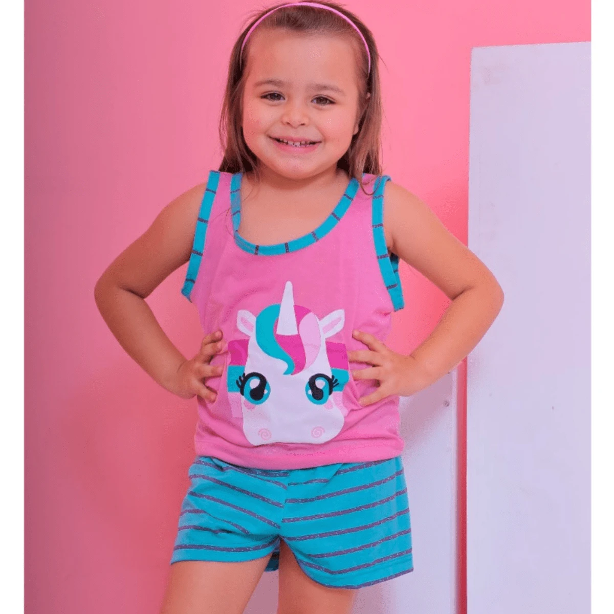 Young Girls Pajamas - Hồng - Xem 1