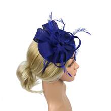 Chapeau fascinateur élégant de célébrité avec serre-tête et pince à cheveux, coiffure de mariage et de derby pour femmes 1 pièce Chapeau de cowboy Chapeau de cowgirl Halloween