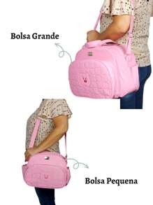 Maternity Bag Kit With Changing Mat Baby Boy Girl Unisex 3 Pieces - Baby Pink - View 8