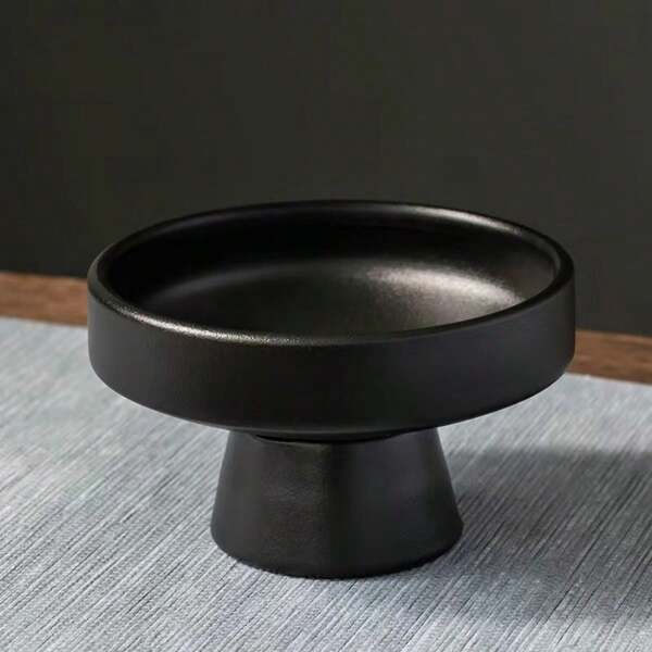 1 Taza De Postre De Cerámica Con Pie, Adecuada Para Helado, Utensilios De Cocina Para El Hogar