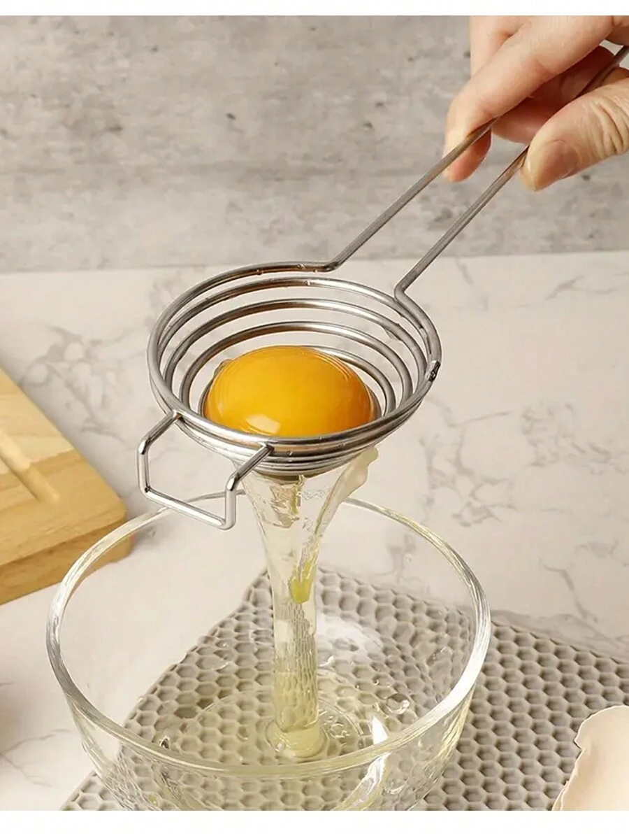 1入組不鏽鋼蛋白蛋黃分離器,用於烘焙 - 銀色 - 查看 1