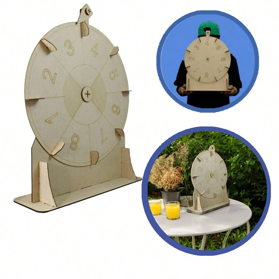 Ruleta Hecho De Mdf Con Fichas Juego de Azar armable chico - Beis - Ver 1