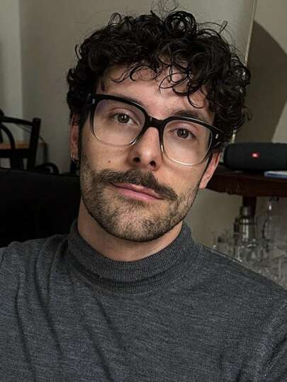 1pc Men's Gradient Color Square Rivet Design Flat Lens Glasses, Japanese/Korean Style, Suitable For Daily, School, Wedding - For Men