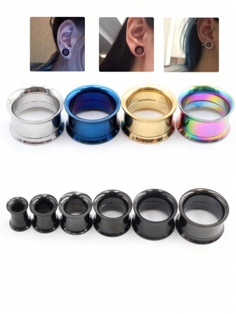 2 Pieces 2-30mm Ear Dilation Gauges 316L Stainless Steel Ear Tunnels Plugs Piercing Jewelry Ear Stretchers Expander Plugs And Tunnels