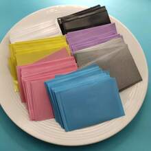 50pcs Standard Photo Premium Card Holder 2.18in*3.4in Highly Transparent Popcorn Game Card Film Album Storage Souvenir Waterproof Card Holder - White - View 4