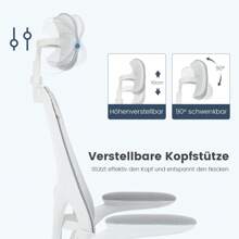 OYAJIA Home Office Chairs - White - View 9