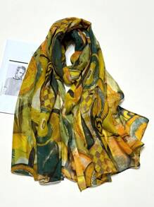 Breathable Fringed Shawl, Elegant Style Scarf New Bohemian Fashion Women's Silk Scarf, Vibrant Large Scarf, Outdoor Sunscreen Beach Wrap, Versatile Headscarves, Spring/Summer - Multicolor - View 17