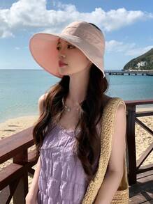 1 Miếng Không giới tính Mùa Xuân Mùa hè Mũ chống nắng Với Thêu , Tính hai mặt Mũ lưỡi trai , Thích hợp Đối với Sử dụng hàng ngày Và Các hoạt động ngoài trời - mũ rỗng - Xem 10