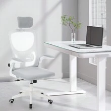 OYAJIA Home Office Chairs - White - View 3
