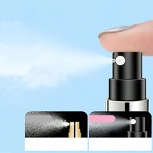 1pc 8ml Bottom Refillable Perfume Bottle With Fine Mist Spray For On-The-Go Travel Moisturizing Fragrance In Bright Pink - Glitter - View 4
