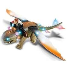 Dragon Con Luz Sonido Y Movimiento Furia Nocturna Juguete - Café integral - Ver 3