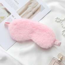 1 件/2 件/3 件/5 件睡眠面罩睡眠眼罩柔软毛绒眼罩可爱爱心云眼罩毛绒眼罩午睡健康眼罩适用于卧室、旅行、办公室、学校、返校用品 - 粉色 - 查看 1