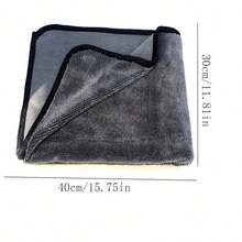 加厚汽車清潔蝌蚪辮布汽車洗車巾特殊吸水加厚汽車擦拭布 - 彩色 - 查看 2