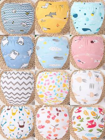 5 pièces Culottes d'apprentissage bébé aléatoires, décorations et cadeaux de douche de bébé pour la famille