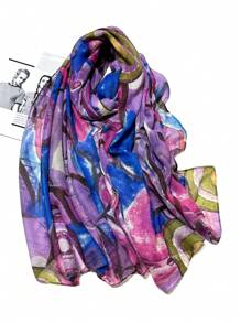 Breathable Fringed Shawl, Elegant Style Scarf New Bohemian Fashion Women's Silk Scarf, Vibrant Large Scarf, Outdoor Sunscreen Beach Wrap, Versatile Headscarves, Spring/Summer - Multicolor - View 4