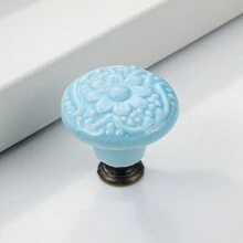 1pc Drawer Knob, Cabinet Knob Pull Handle, Porcelain Ceramic Kitchen Cabinet Handle, Cabinet Bathroom Door Handle, Furniture Hardware