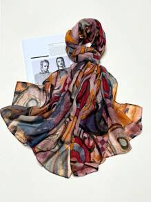 Breathable Fringed Shawl, Elegant Style Scarf New Bohemian Fashion Women's Silk Scarf, Vibrant Large Scarf, Outdoor Sunscreen Beach Wrap, Versatile Headscarves, Spring/Summer - Multicolor - View 9