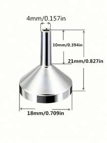 2pcs Gold Metal Funnels, Mini Funnels, Perfume Funnels, Skincare Lotion Funnels, Liquid Funnels, Multipurpose Oil Funnels, Resistant Metal Funnels For Milk, Alcohol, Oil, Juice, Syrup - Gold - View 4