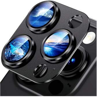 1 Pc Metal Glass Camera Lens Screen Protector Compatible With Iphone Compatible With IPhone 16/16 Plus/16 Pro/16 Pro Max/15/15Pro/15 Plus/15 Pro Max