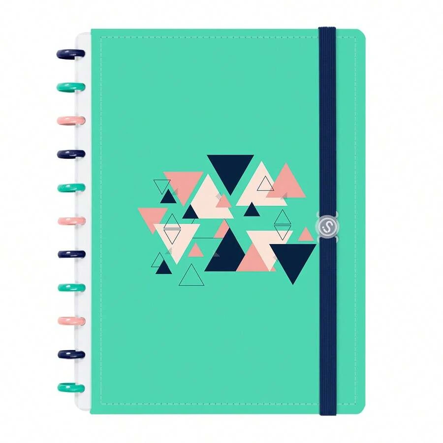 ISCOOL Prime Smart Disc Notebook Large 20 X 27.5 Cm Lux Colors 80 Pages - Nước xanh - Xem 1