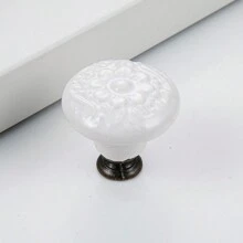 1pc Drawer Knob, Cabinet Knob Pull Handle, Porcelain Ceramic Kitchen Cabinet Handle, Cabinet Bathroom Door Handle, Furniture Hardware