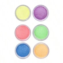 6 Màu/Bộ Pinkycolor Bột Ngọc Trai Nhựa Sắc Tố Mica Bột Khoáng Thuốc Nhuộm DIY Nhựa Dính Trang Sức Làm Móng Tay Nghệ Thuật Trang Trí Trang Điểm - Nhiều màu - Xem 2