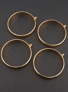 30入組合金簡約的水滴形/圓形/正方形/橢圓形0.5厘米深的矽膠模具,適用於diy製作矽膠手鍊、項鍊和手工珠寶 - 銀色 - 查看 7