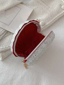 Evening Bag,Bridal Shoulder/Crossbody Bag,Shell Clutch/Women's Shell Bag In Niche Design - Multicolor - View 10