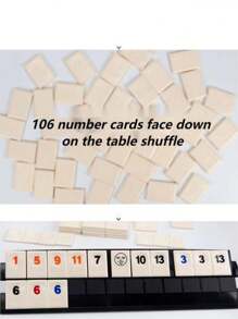 Mini Mahjong Digital Game Cards For 2-4 Players Party Travel Portable Table Game - Multicolor - View 8