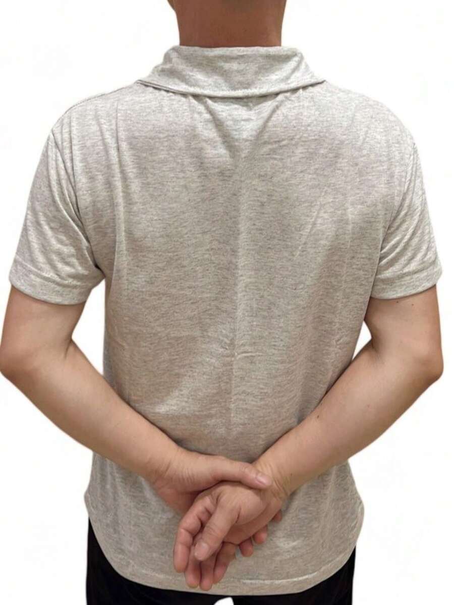 Men Polo Shirts - Màu be - Xem 1