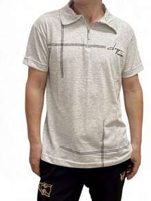 Men Polo Shirts - Màu be - Xem 2