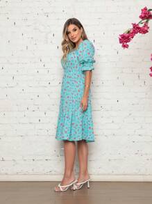 Women Dresses - Blue - View 3