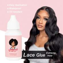 Strong Hold Waterproof Lace Glue For Wigs And Hair Replacement, Transparent Adhesive For Secure Hair Bonding - 38ml - View 1