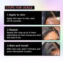 Strong Hold Waterproof Lace Glue For Wigs And Hair Replacement, Transparent Adhesive For Secure Hair Bonding - 38ml - View 5