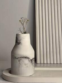 1 pieza Molde de resina de silicona en forma de botella para jarrón de flores y portaplumas, molde de fundición de epoxi para hacer artesanías decorativas DIY