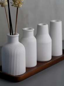 1 pieza Molde de resina de silicona en forma de botella para jarrón de flores y portaplumas, molde de fundición de epoxi para hacer artesanías decorativas DIY