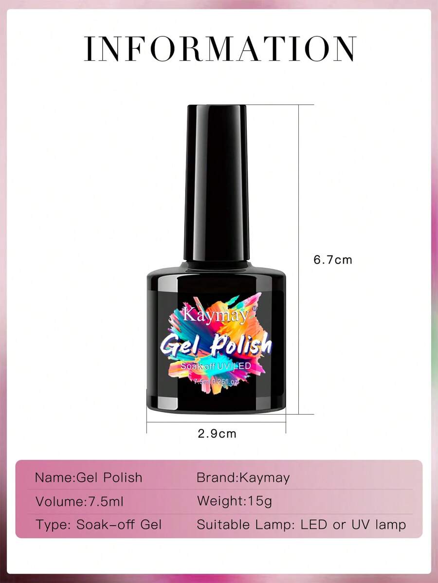 Summer Transparent Gel Polish,Apply Several Layers For A Range Of