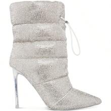 Cloak-R Womens Quilted Rhinestone Ankle Boots - rhinestone - View 3