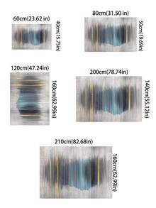 1入灰藍色地毯,豪華簡約風格,水晶絨材質,850克/平方米,0.8厘米厚度,防滑可水洗矩形起居室地氈,適用於家居裝飾、臥室和房間裝飾 - 灰藍色 - 查看 2