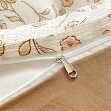 Bộ chăn ga gối đệm họa tiết hoa 4 chiếc; Bộ chăn ga gối đệm 4 mùa 4 mùa thân thiện với làn da (Không có chất độn) - Gặp phải màu cam - Xem 6