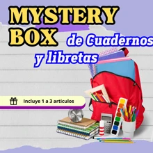 HOT SALE Mystery Box De Cuadernos y Libretas Para Escuela Primaria Secundaria Universidad Cuadradas o Rayas Al Azar - Multicolor - Ver 1