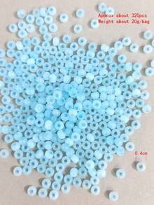 20g/túi 4MM Mắt mèo Bắt chước Ngọc Hạt , Kem Màu sắc Hạt Đối với DIY Vòng tay , Dây chuyền - Hạt bi mắt mèo 4mm - Xem 28